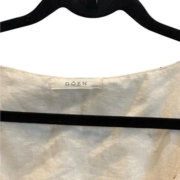 Dôen Marci Cotton Silk Puff Shoulder Mini Dress - Picture 7 of 12